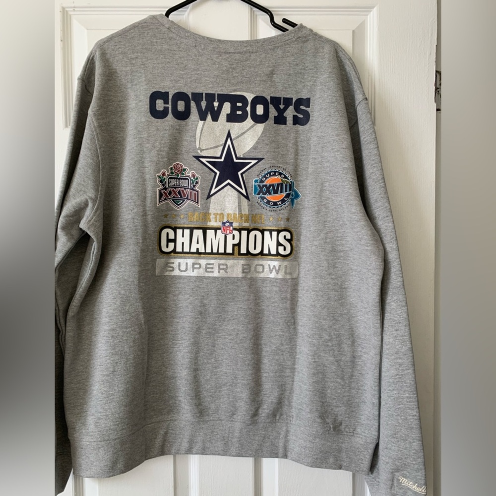 Mitchell & Ness Dallas Cowboys back to back crewneck size XL NWT